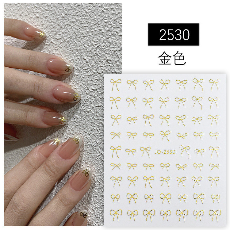 Sticker nơ mảnh miếng dán móng tay hot trend Hàn dán móng xinh xắn | BigBuy360 - bigbuy360.vn