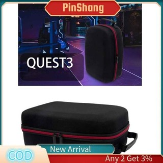 Pinshang Mang Hộp Bảo Quản Vỏ EVA Túi Bảo Quản Du Lịch Chống Bụi Di Động Tương Thích Cho Meta Quest 3 VR
