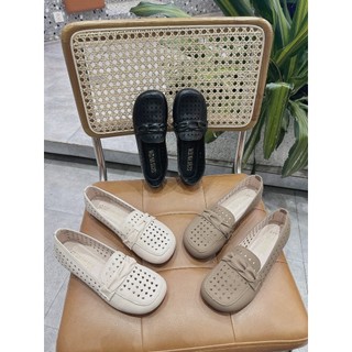 Shopgiày LAMLAM: Giày nữ lỗ thoáng, giày lười đế êm mềm sang chảnh ABG385