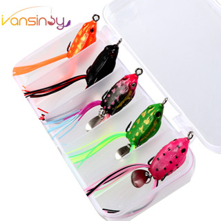  mồi giả Mồi Câu Cá Giả Hình Con Ếch 3.5cm   4.7g Super Frog Lure Mồi giả câu cá lóc máy câu cá 