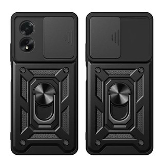 Ốp Lưng Giáp Cho OPPO A18 A31 A38 A57 A77 A55 A52 A72 A92 A74 A54 A58 A78 A79 A98 Vỏ Bảo Vệ Ống Kính Ô Tô Từ Tính