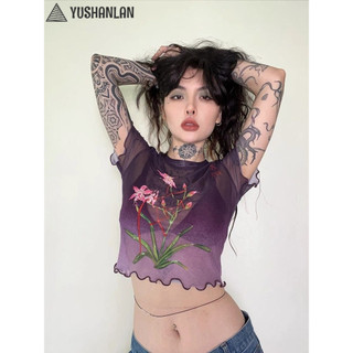 Yushanlan áo phông áo thun nữ croptop baby tee thời trang thời trang phong cách comfortable wcs24408yv 15z240407