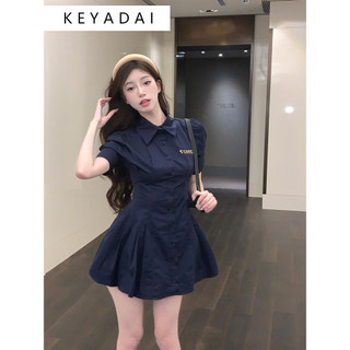 KEYADAI váy Đầm váy nữ body đầm Trendy hàn quốc Cute Phong cách WLQ2440AZ6 15Z240409