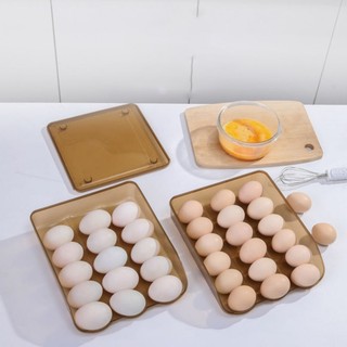 【FEELING 】Convenient Rolling Egg Storage Box Stackable Kitchen Organizer Durable Material