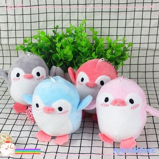 RAINBOW Cute Penguin Dolls Jewelry Small Pendant Dolls Keychain Stuffed Animals Big Headed Fashion Bag Pendants Kids Gifts Stuffed Plush Toys/Multicolor