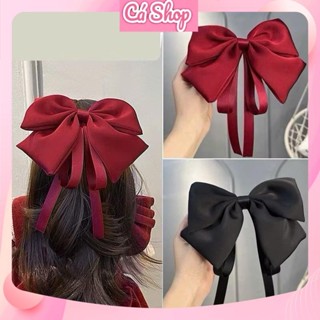 Kẹp tóc KT11 nơ lụa bản to cho bé gái