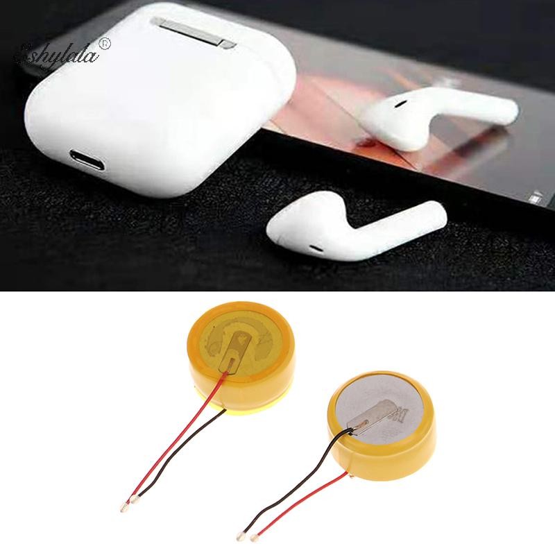 Eshylala Dung Tích Cao A3 Sạc Pin Lithium 60mah CP1254 LIR1254 3.6V Cho Tai Nghe BluetoothTWS Eshyla