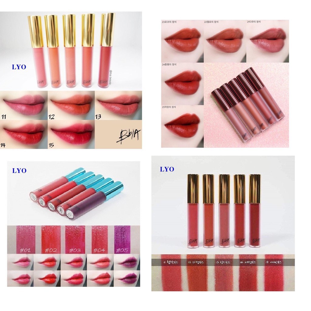 Son Kem Lì Mịn Mượt BBia Last Velvet Lip Tint 1 2 3 12 25 36 38 39 Hàn Quốc