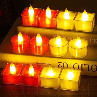 Đèn led hình nến / vuông / tròn / trái tim trang trí nhà cửa / tiệc tùng