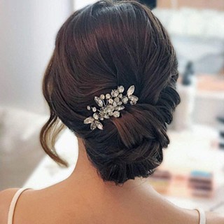Lược Cài Tóc Hình Hoa Đính Đá Thời Trang Cho Cô Dâu