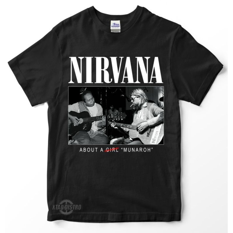 Nirvana X MANDRA THỨ 2 MUNAROH Parody Áo thun cao cấp nirvana kurt cobain