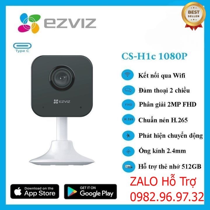 CAMERA WIFI GÓC SIÊU RỘNG - EZVIZ H1C " SIÊU RẺ"