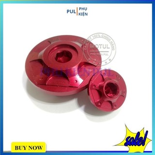 Bộ 2 ốc lăng mâm lửa nhôm cnc cho xe Sirius Winner Wave Exciter...