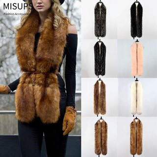 MISUPS Khăn quàng cổ nữ Khăn choàng ấm cổ thời trang Lông giả