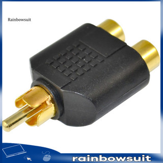 Rca nam sang đôi ổ cắm av âm thanh video tín hiệu y bộ chia cắm adapter