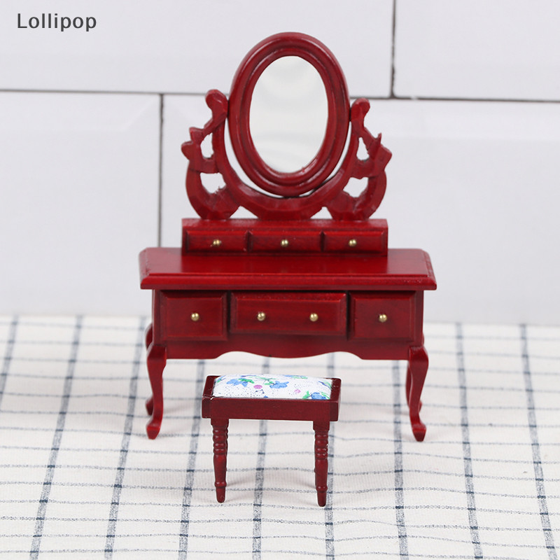 [Lollipop] Bộ phân tủ quần áo nội thất nhà búp bê 1: 12 dành cho nhà búp bê Trang trí phòng ngủ VN