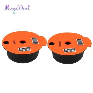MagiDeal Cốc viên nang cà phê tái sử dụng có thể nạp lại 60 / 180ML cho