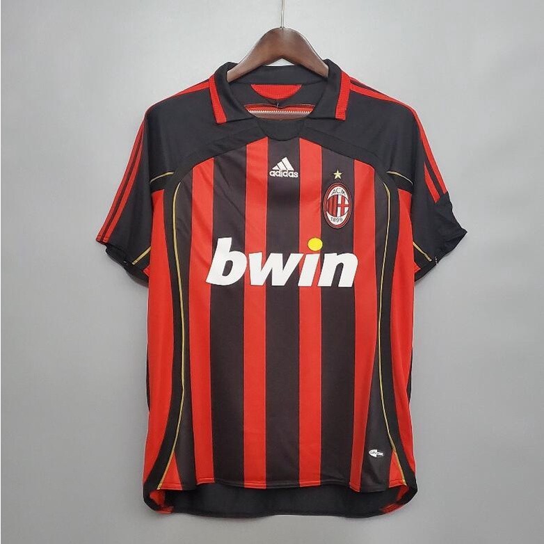 Áo bóng đá cổ điển chất lượng cao AC Milan 2006 / 2007