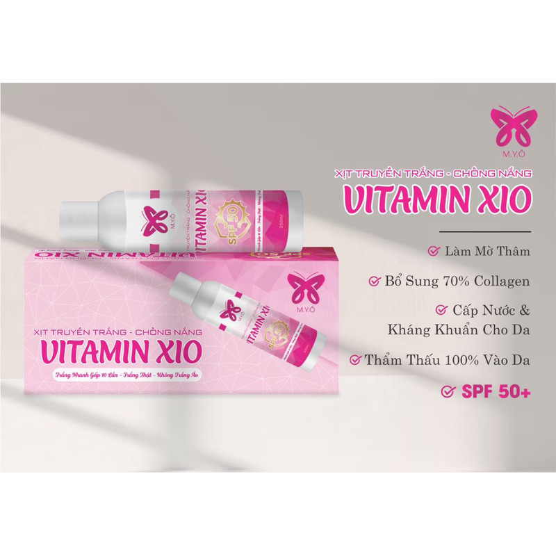 Xịt truyền trắng Vitamin X10 Body {HC}