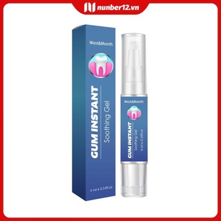 Gel làm dịu sát trùng Điều trị viêm nướu Mô miệng Loét miệng thoáng qua Trầy xước vòm miệng lưỡi (number12.vn.)