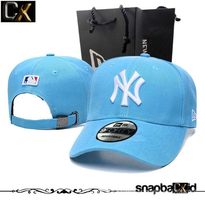 Mũ bóng chày NY Yankees MLB màu xanh nhạt nhập khẩu cao cấp CX ZK1Wkkk