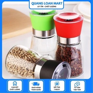 Cối xay tiêu, lọ xay tiêu, xay hạt khô bằng thủy tinh