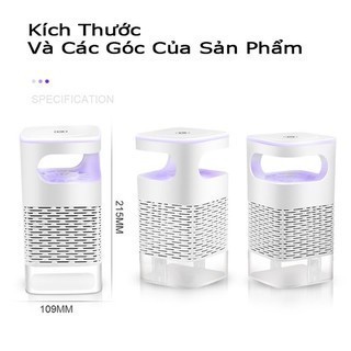 Đèn bắt muỗi-máy bắt muỗi diệt côn trùng thông minh kiêm đèn ngủ có cổng sạc USB
