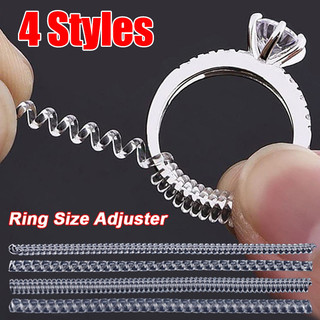 1 / 4 Bộ điều chỉnh kích thước vòng vô hình đàn hồi cao / Dụng cụ bảo vệ trang sức trong suốt Giảm tốc Dụng cụ thay đổi kích thước