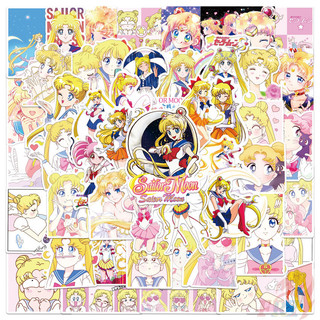 ❉ Sailor Moon . Funny Stickers ❉ 50Pcs/Set Waterproof DIY Fashion Decals Doodle Stickers
