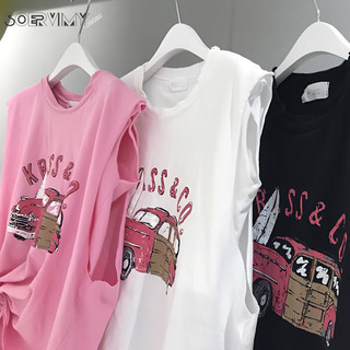 SOERVIMY áo croptop Áo 2 dây áo ba lỗ Thời trang hàn quốc độc đáo thanh lịch Thoải mái thông thường WCS2430FRI 11Z240316
