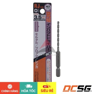 Mũi khoan tường, gạch chân lục giác 3.5x90mm Unika RJ3.5x90 | DCSG