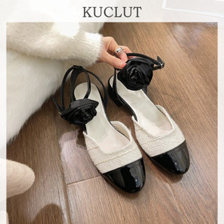  KUCLUT  Giày da nữ cao gót búp bê oxford Mary Jane Thoải Mái Xinh Xắn Chống bám bụi Chất lượng cao Năng động Tiện dụng B28G0D8 12Z240319 