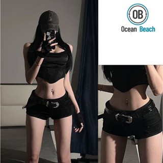 zara ( Có Sẵn-Giao ngay) Quần đùi jean cạp thấp siêu ngắn phong cách Mỹ thời trang nữ