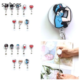 szxbogs kẹp bảng tên/ thẻ ID thiết kế dễ thương siêu bền tiện dụng cho bác sĩ tùy chọn họa tiết