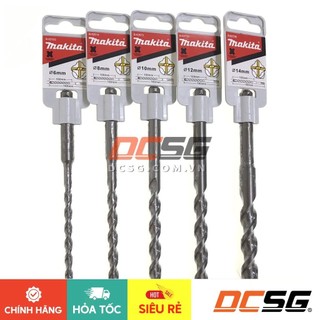 Mũi khoan bê tông hợp kim 4 cạnh dài 160mm makita | dcsg