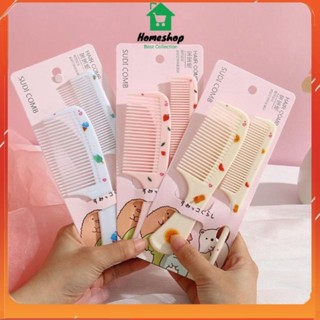 Set 2 lược chải tóc dễ thương