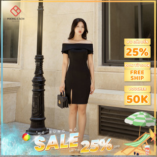 Đầm body thiết kế trễ vai SD1201 - - Phong Cách SAIGON