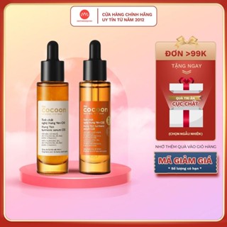 Tinh chất nghệ Hưng Yên Cocoon serum C22 sáng da mờ vết thâm chuyên sâu x2.2 mua 1 tặng 1 22% 30ml