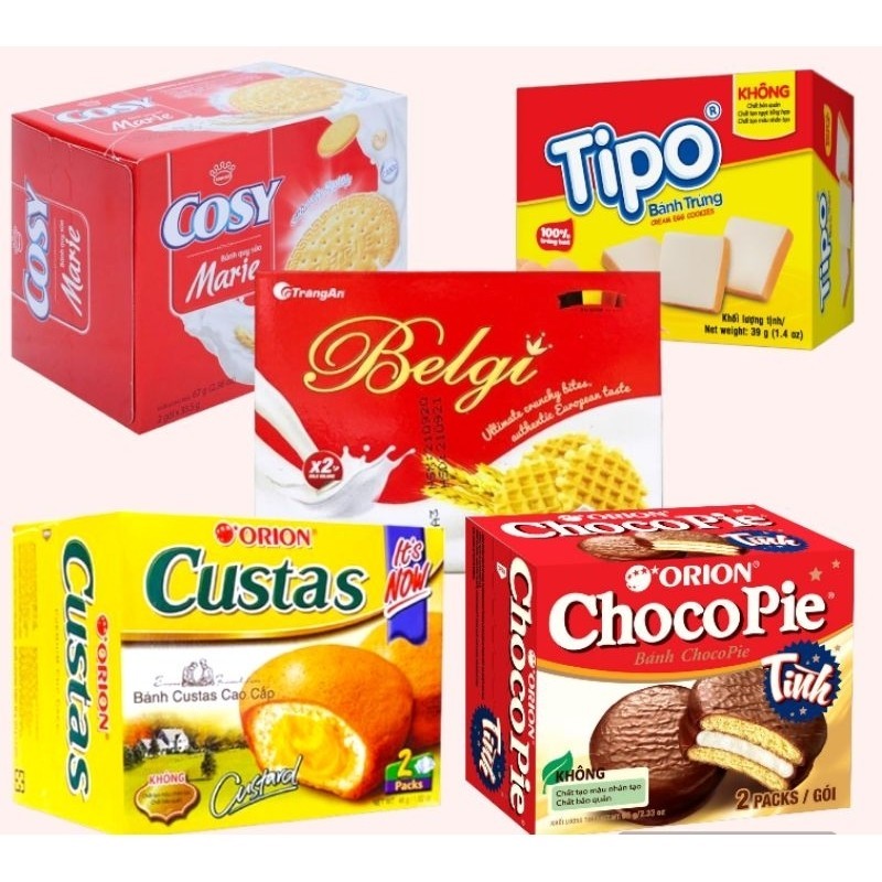[ Hộp Nhỏ Lễ ] Bánh Chocopie / Bánh Trứng Custas / Tipo / Bánh Quy Cosy - Đảo Ăn Vặt