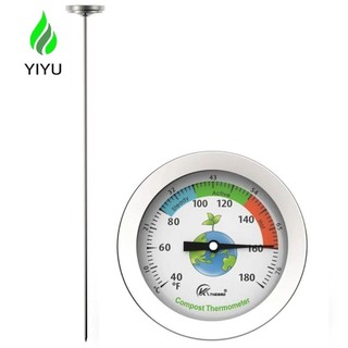 YIYU Đầu dò đo nhiệt độ, Nhiệt kế đất phân hủy phản ứng nhanh thân dài, Dụng cụ đo lường Quy mô rộng chính xác Máy đo nhiệt độ không thấm nước Nồi thực vật
