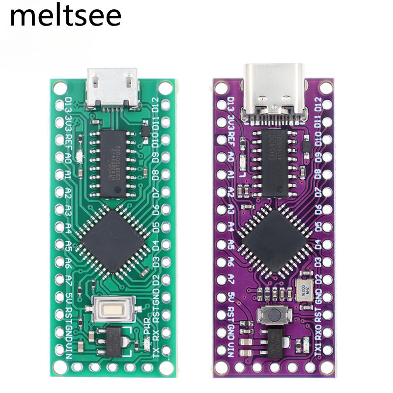 Lgt8f328p-lqfp32 MiniEVB TYPE-C MICRO USB Tương thích với ATMEGA328 Nano V3.0 LGT8F328P CH340C / HT4