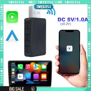 Carplay không dây 2 trong1 Android Auto Adapter WiFi BT Auto Connect Mini USB Dongle
