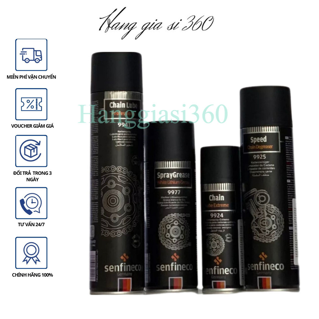 Dưỡng Sên Senfineco 9924 9977 9941 Dưỡng Sên Mỡ Bò Xanh Trắng Không Văng , Chịu Nhiệt Cao