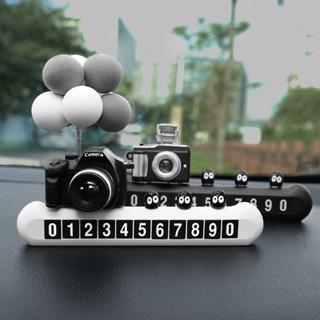 Nội thất ô tô Tạo kiểu sáng tạo Bảng máy ảnh Canon Số điện thoại đỗ xe tạm thời