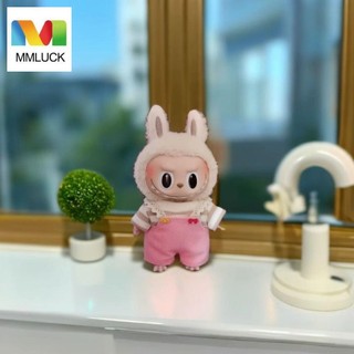 Mmluck 1 bộ quần áo thời gian labupu, quần treo top 17cm quần áo búp bê cotton, phù hợp với quần áo búp bê mini dễ thương sang trọng búp bê quần áo đồ chơi trẻ em bé gái