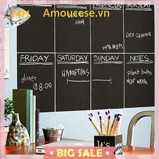 Bảng đen 45 x 200cm Nhãn dán tường có thể tháo rời Bảng phấn Decal Bảng đen