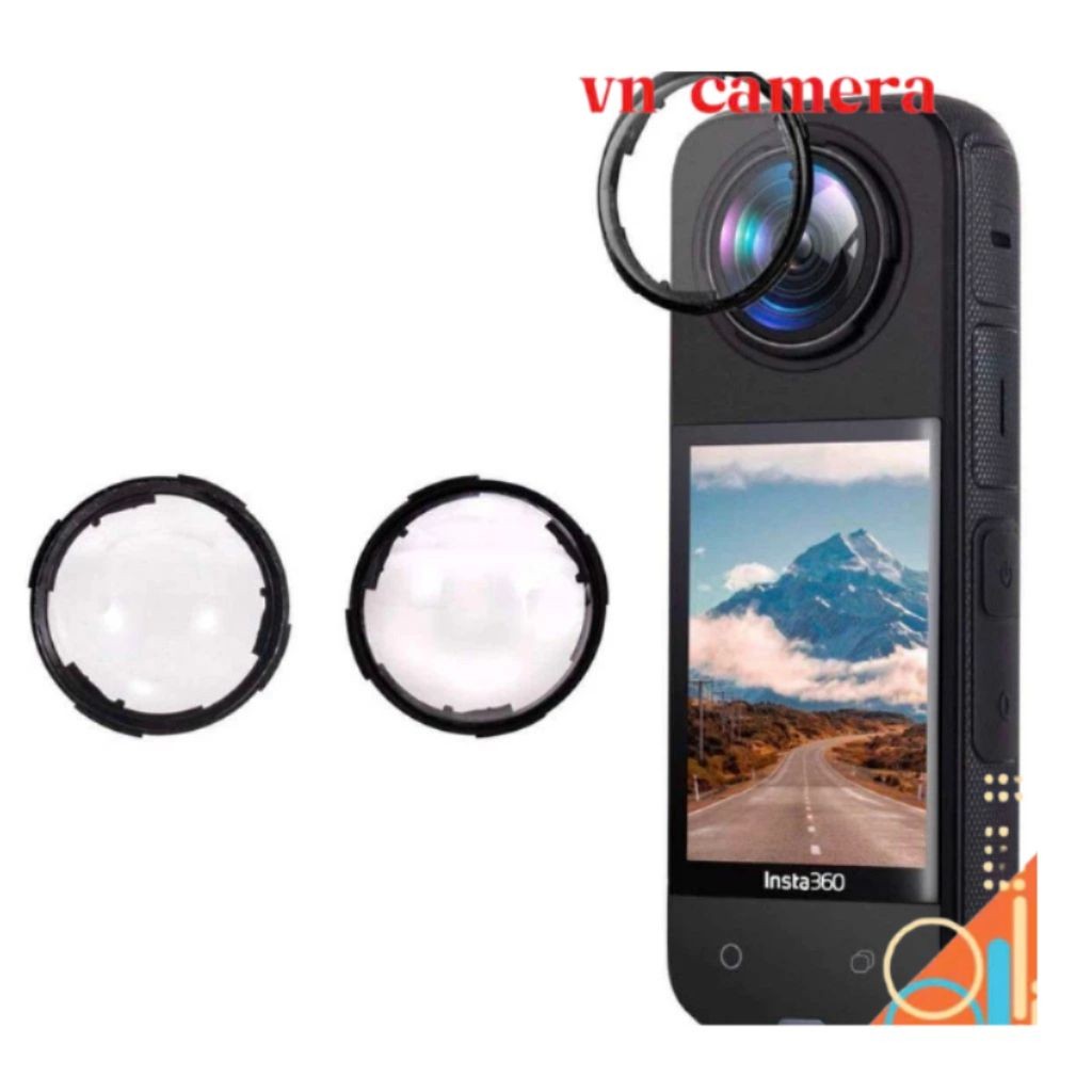 len instar 360 x 4 nắp bảo vệ len 360 x4  phụ kiện instar 360 camera gopro