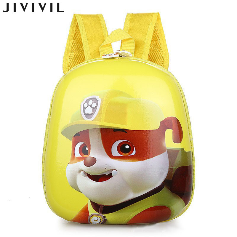 Imelon guangluo Đội sủa trẻ em schoolbag Bé mẫu giáo hoạt hình bé trai và bé gái Ba lô vỏ trứng nhẹ 