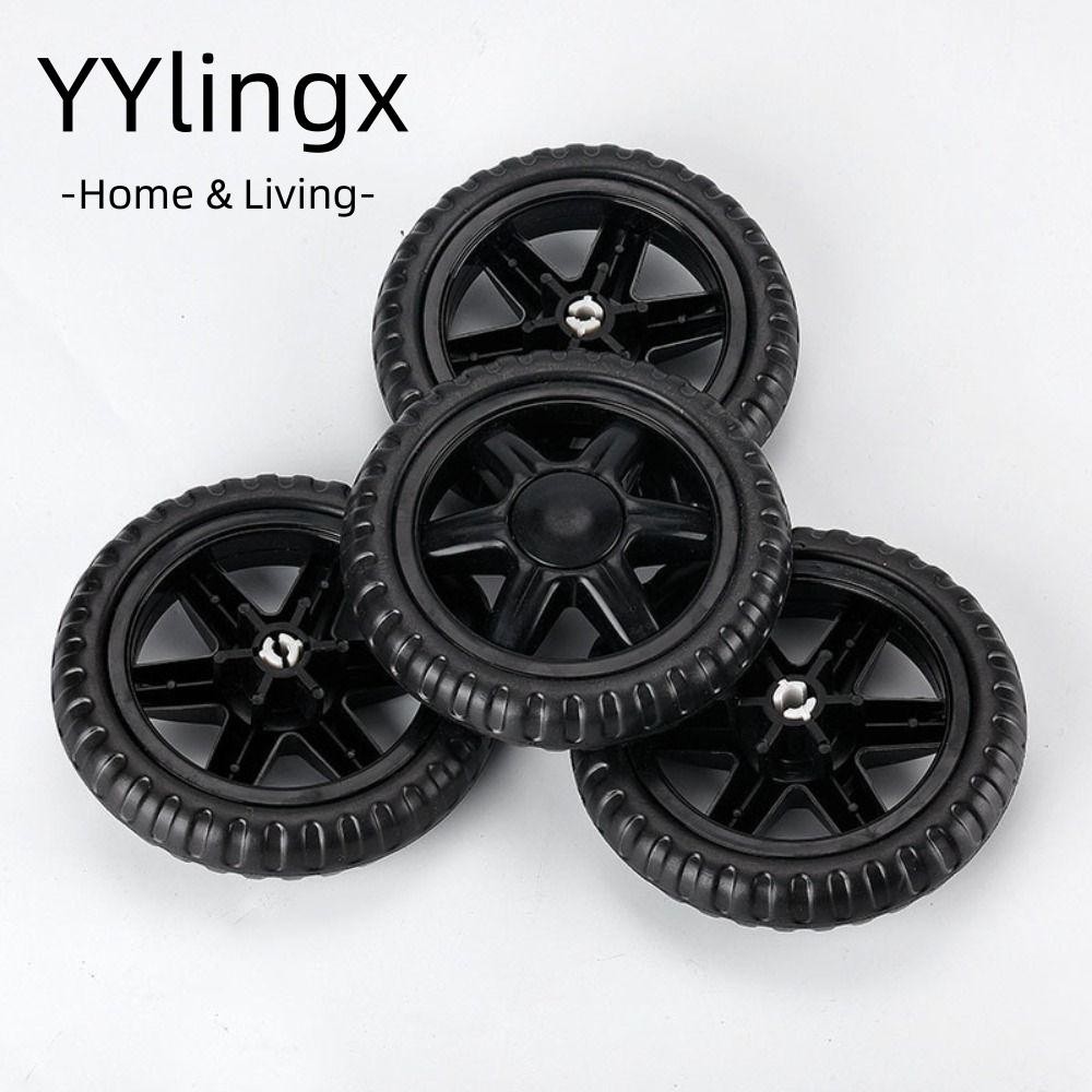 YYlingx 2 Bánh Xe Cao Su Đồ Chơi Thay Thế Cho Xe Đẩy Em Bé