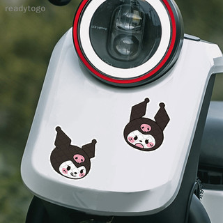 Miếng dán phản quang cảnh báo an toàn cho cửa xe hơi / xe máy hình hello kitty sanrio kuromi